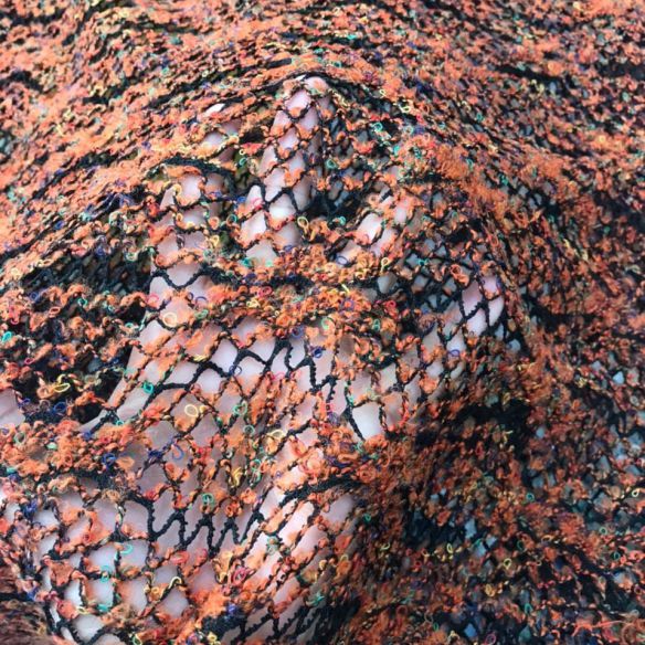 Tecido Malha Bouclé Terracota Selvagem • Conexão Tecidos