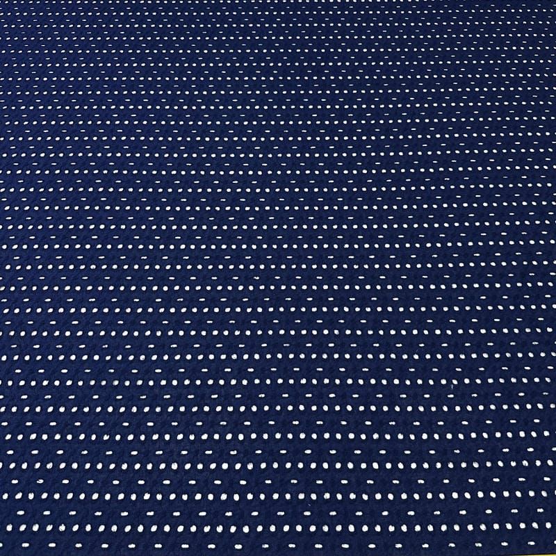 Tecido Lese Bordada Azul Navy • Conexão Tecidos