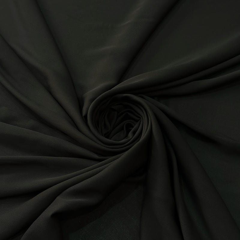 Tecido Georgete De Seda Liso Marrom Black • Conexão Tecidos
