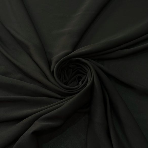 Tecido Georgete De Seda Liso Marrom Black • Conexão Tecidos