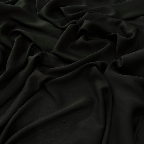 Tecido Georgete De Seda Liso Marrom Black • Conexão Tecidos