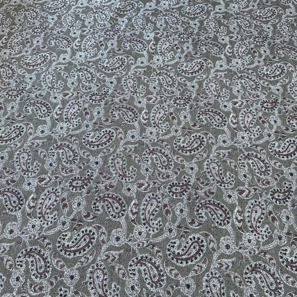 Tecido Jacquard Algodão Paisley Imperial • Conexão Tecidos