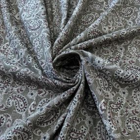 Tecido Jacquard Algodão Paisley Imperial • Conexão Tecidos