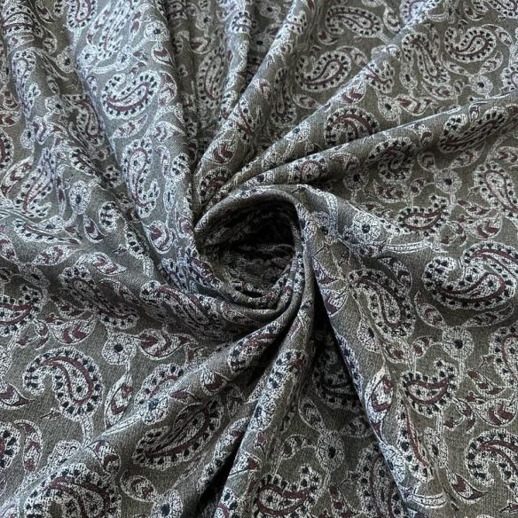 Tecido Jacquard Algodão Paisley Imperial • Conexão Tecidos