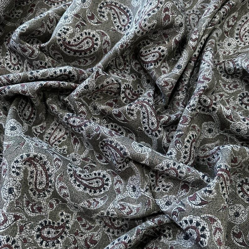 Tecido Jacquard Algodão Paisley Imperial • Conexão Tecidos