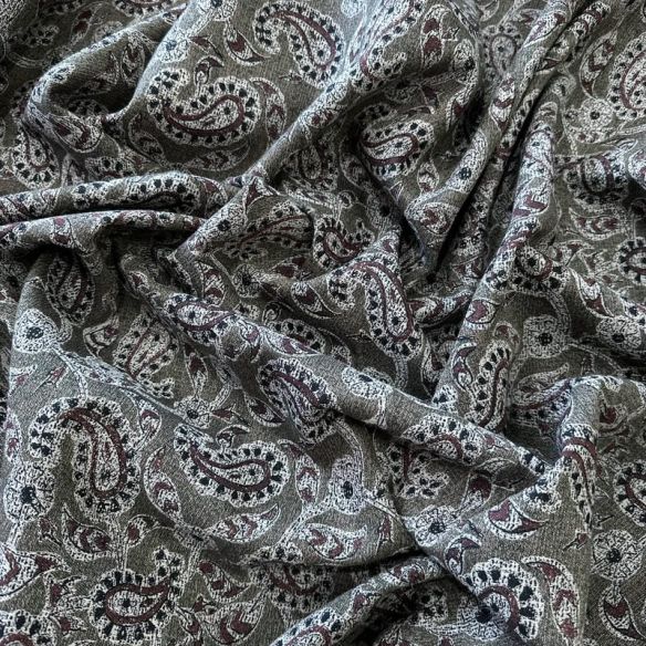 Tecido Jacquard Algodão Paisley Imperial • Conexão Tecidos