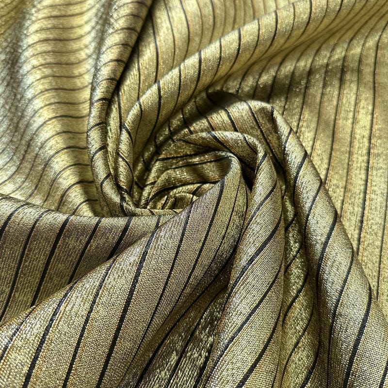Tecido Lurex Dourado Coenizado • Conexão Tecidos