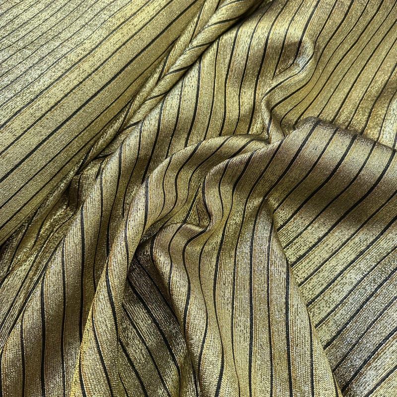 Tecido Lurex Dourado Coenizado • Conexão Tecidos