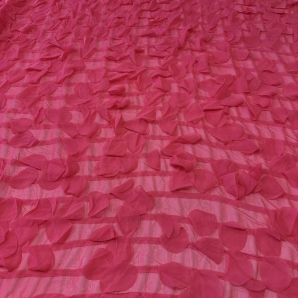 Tecido Musseline Lisa Pétalas Rosa • Conexão Tecidos