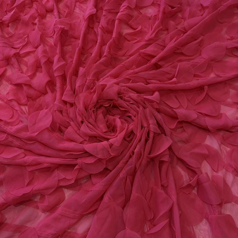 Tecido Musseline Lisa Pétalas Rosa • Conexão Tecidos