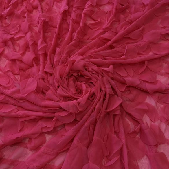Tecido Musseline Lisa Pétalas Rosa • Conexão Tecidos