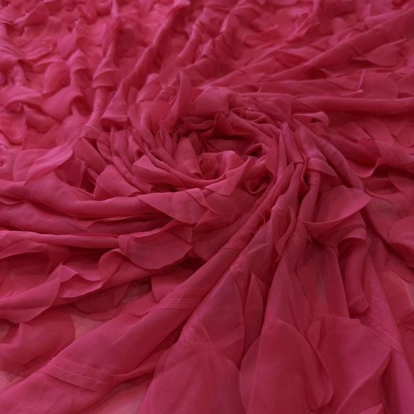 Tecido Musseline Lisa Pétalas Rosa • Conexão Tecidos