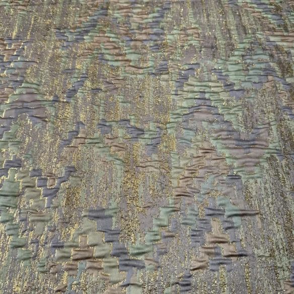 Tecido Jacquard Metalizado Lavanda • Conexão Tecidos