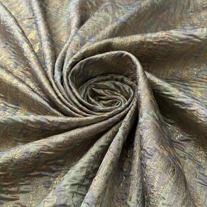 Tecido Jacquard Metalizado Lavanda • Conexão Tecidos