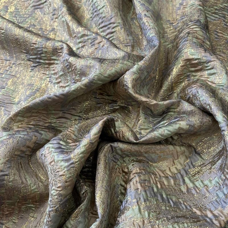 Tecido Jacquard Metalizado Lavanda • Conexão Tecidos
