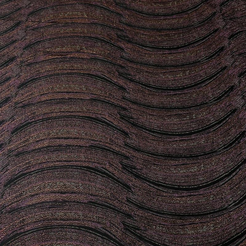 Tecido Jacquard Ondas Bronze • Conexão Tecidos