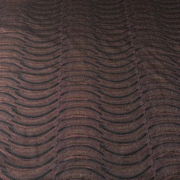 Tecido Jacquard Ondas Bronze • Conexão Tecidos