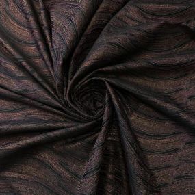 Tecido Jacquard Ondas Bronze • Conexão Tecidos