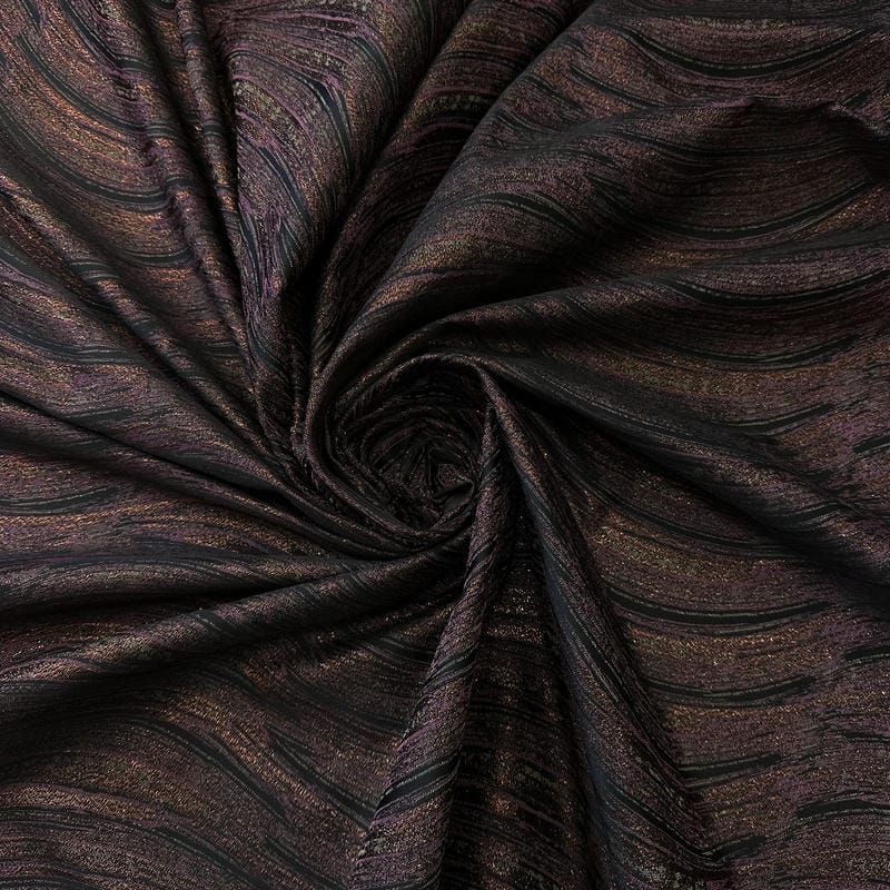 Tecido Jacquard Ondas Bronze • Conexão Tecidos