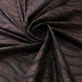 Tecido Jacquard Ondas Bronze • Conexão Tecidos 2