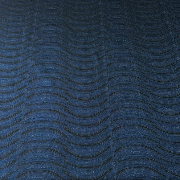 Tecido Jacquard Ondas Azul Marinho • Conexão Tecidos