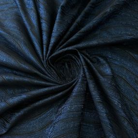 Tecido Jacquard Ondas Azul Marinho • Conexão Tecidos