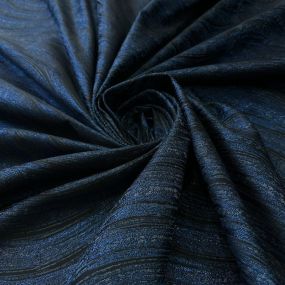 Tecido Jacquard Ondas Azul Marinho • Conexão Tecidos 2