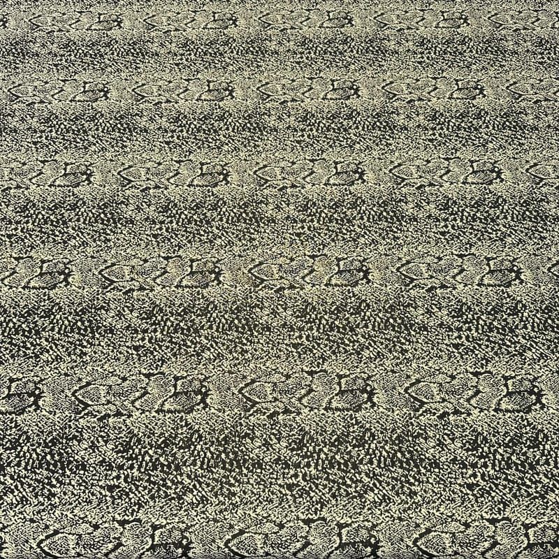 Tecido Jacquard Cobra Dourado e Preto • Conexão Tecidos