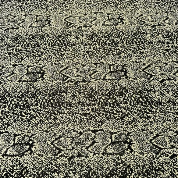 Tecido Jacquard Cobra Dourado e Preto • Conexão Tecidos