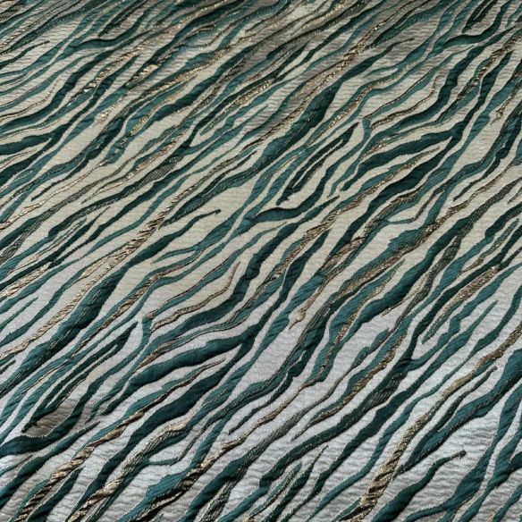 Tecido Jacquard Marmorizado Verde Sálvia • Conexão Tecidos