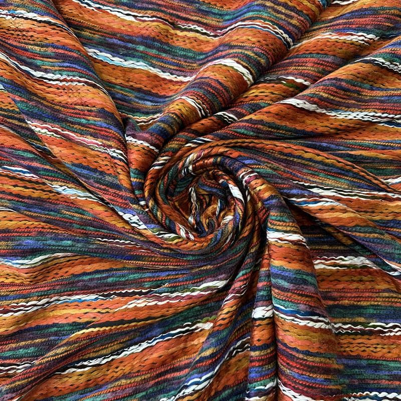 Tecido Lã Mista Marroquina Terracota • Conexão Tecidos