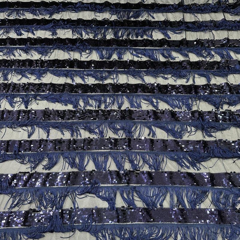 Tecido Paetê Azul Elegance • Conexão Tecidos