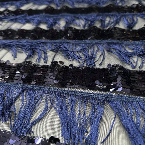 Tecido Paetê Azul Elegance • Conexão Tecidos