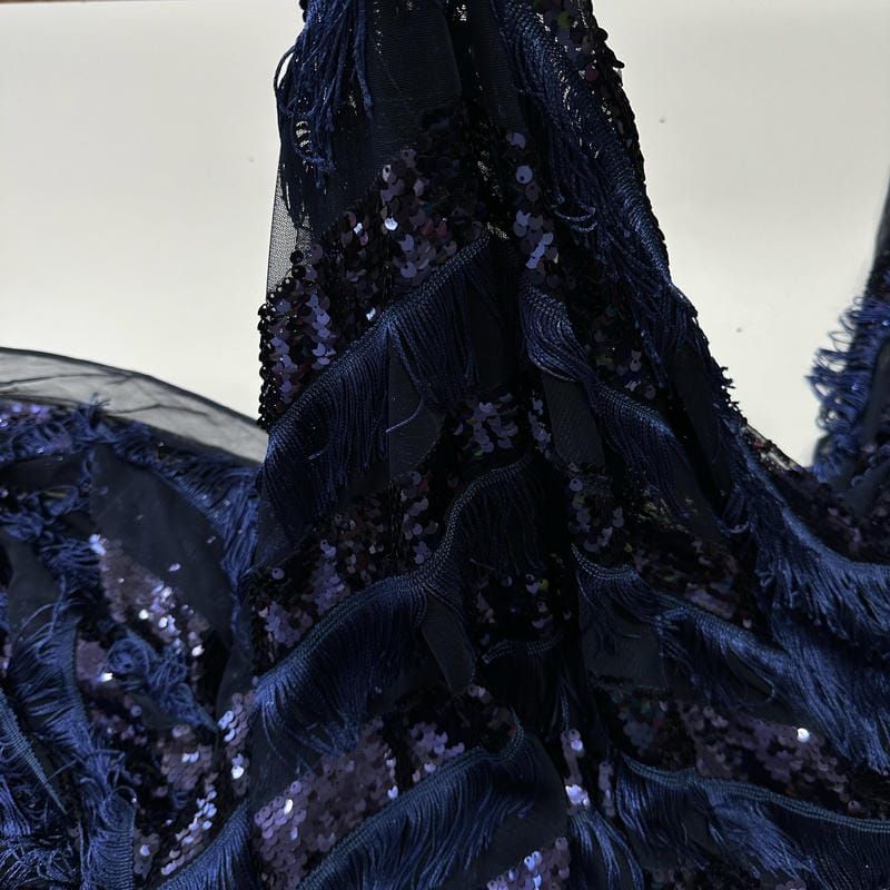 Tecido Paetê Azul Elegance • Conexão Tecidos