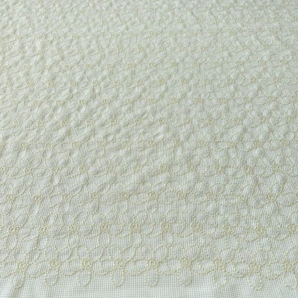 Tecido Tela Bordada Natural Off White • Conexão Tecidos