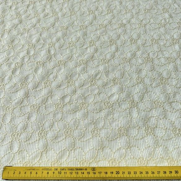Tecido Tela Bordada Natural Off White • Conexão Tecidos