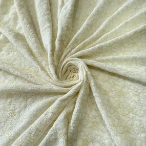 Tecido Tela Bordada Natural Off White • Conexão Tecidos