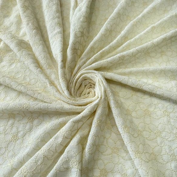 Tecido Tela Bordada Natural Off White • Conexão Tecidos