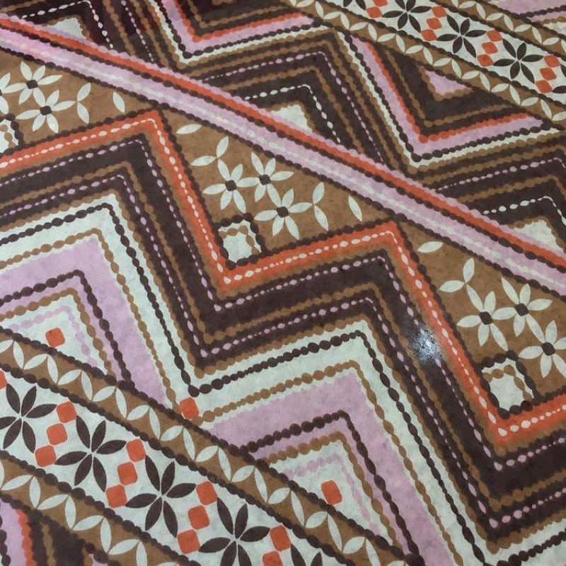 Tecido Palha De Seda Estampada Etnic • Conexão Tecidos