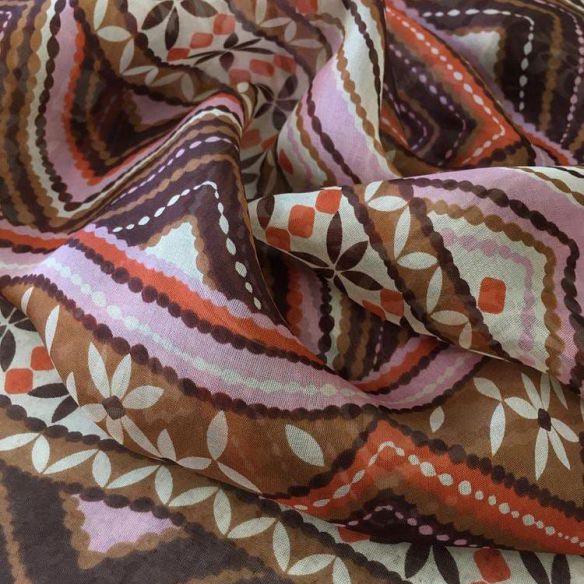 PALHA DE SEDA ESTAMPADA ETNIC • Conexão Tecidos