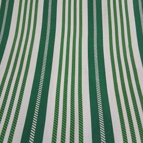 Tecido Viscolinho Estampado Listrado Verde Bandeira • Conexão Tecidos 2
