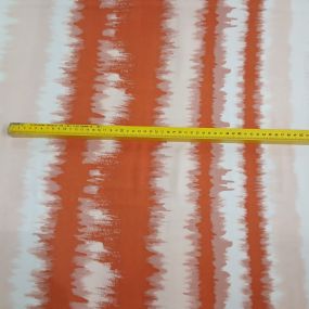 Tecido Viscose Estampada Listras Tie Dye Laranja • Conexão Tecidos 2