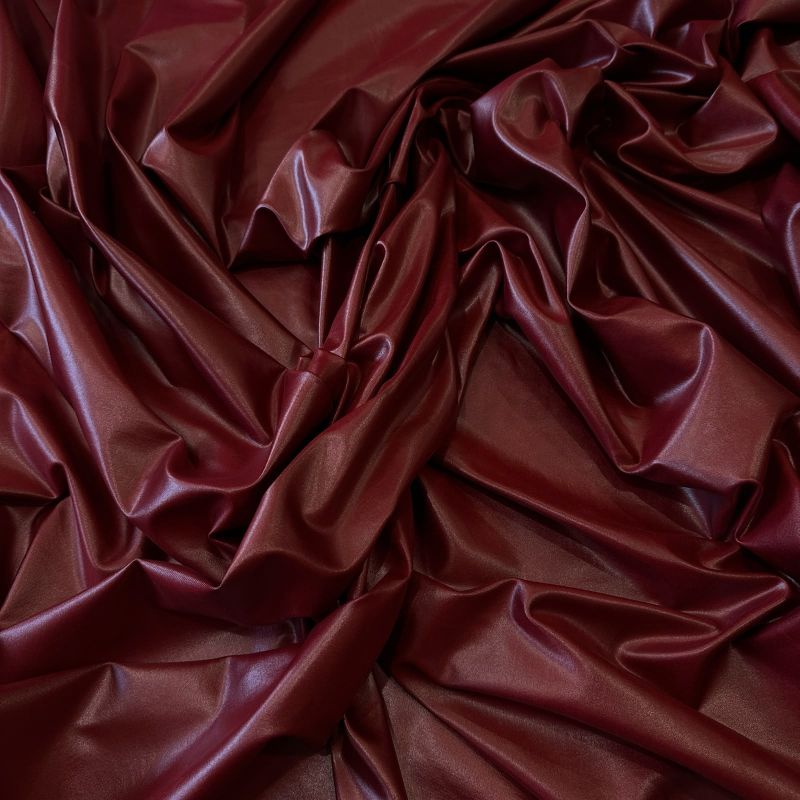 Tecido Malha Cirrê Premium Efeito Couro Vinho Marsala • Conexão