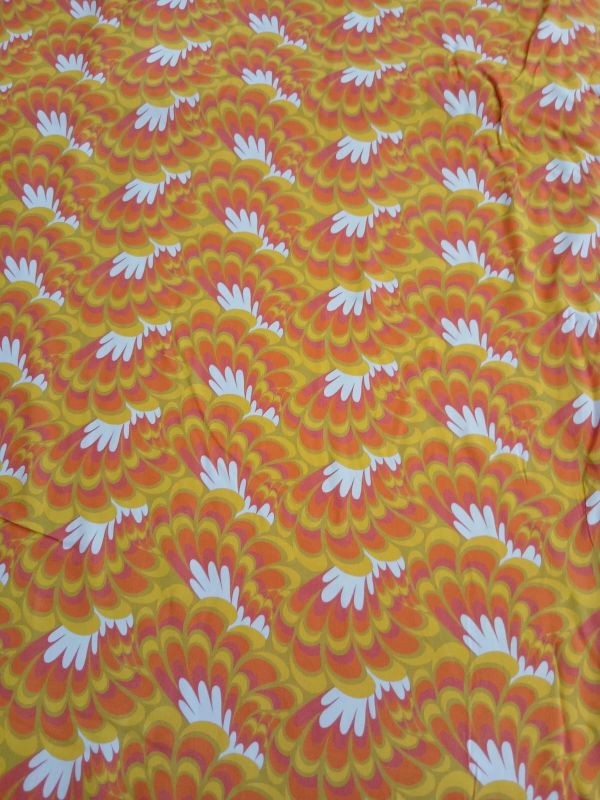Tecido Viscose Estampada Samba Amarelo • Conexão Tecidos