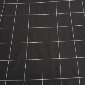 Tecido Viscose Estampada Xadrez Janela Preto • Conexão Tecidos 2