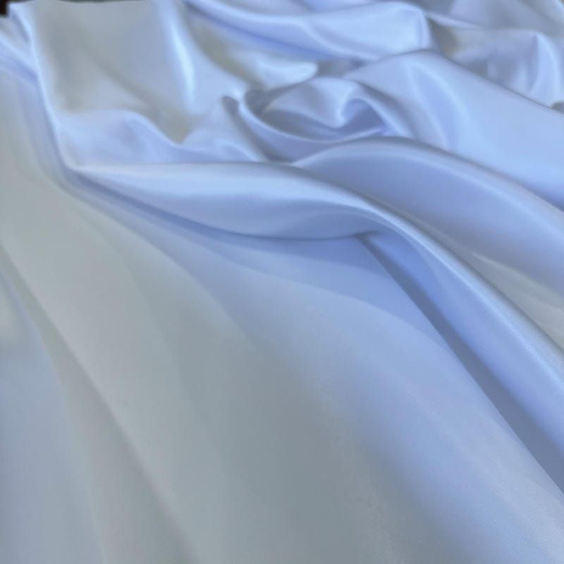 Tecido Cetim Bucol Liso Branco • Conexão Tecidos