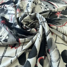 Tecido Linho Misto Estampado Floral Urbano • Conexão Tecidos 2