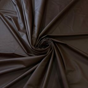 Tecido Couro Sintético Liso Marrom Café • Conexão Tecidos