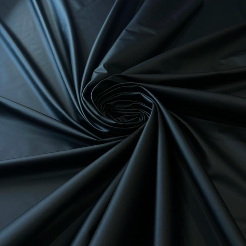 Tecido Couro Sintético Liso Preto • Conexão Tecidos