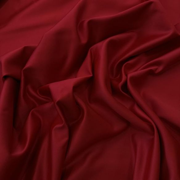 Tecido Cetim Bucol Liso Vermelho Bordô • Conexão Tecidos